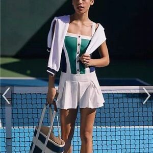 Daily Practice by Anthropologie Mini Pleated Tennis Dress